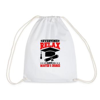 Tout le monde se détend, j’ai une maîtrise 32 - Sac de sport léger - blanc - Devant