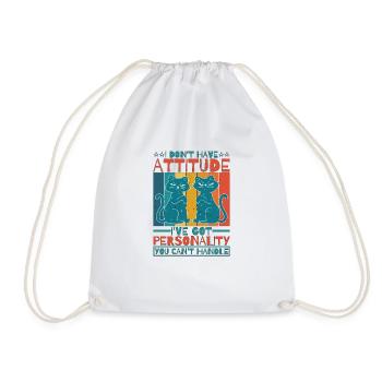 Je n’ai pas d’attitude 6 - Sac de sport léger - blanc - Devant