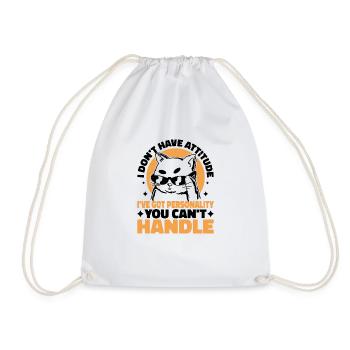 Je n’ai pas d’attitude 7 - Sac de sport léger - blanc - Devant