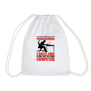 I'm A Programmer I Will Not Fix Your Computer - Turnbeutel - Weiß - Vorne