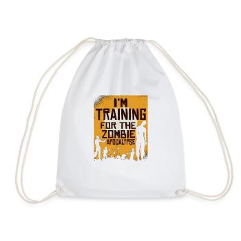 I'm Training For The Zombie Apocalypse 12 - Turnbeutel - Weiß - Vorne