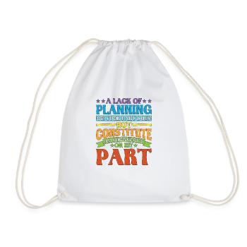 Un manque de planification de votre part ne ... 28 - Sac de sport léger - blanc - Devant