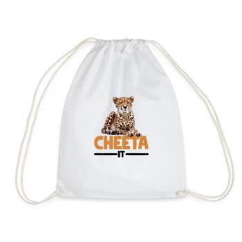 Cheeta It 2 - Drawstring Bag - white - Front