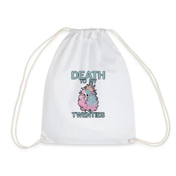 Death To My Twenties 2 - Drawstring Bag - white - Front