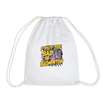 J’ai mis le mauvais au badminton 13 - Sac de sport léger - blanc - Devant