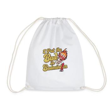 J’ai mis le mauvais au badminton 8 - Sac de sport léger - blanc - Devant