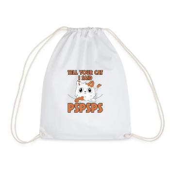 Dites à votre chat que j’ai dit psspsps 6 - Sac de sport léger - blanc - Devant