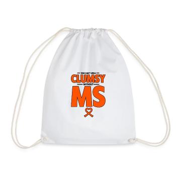 Vous ne pouvez pas épeler maladroit sans MS 2 - Sac de sport léger - blanc - Devant