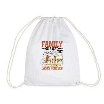 Family Is A Gift That Lasts Forever 5 --gift-- - Turnbeutel - Weiß - Vorne