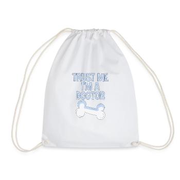 Trust Me I'm A Dogtor - Turnbeutel - Weiß - Vorne