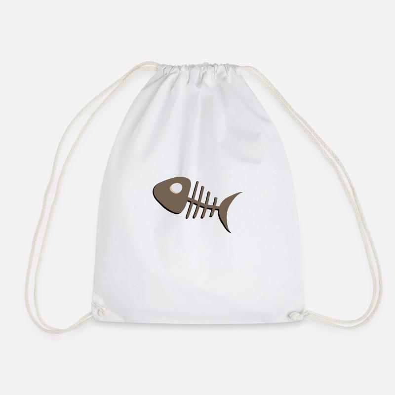 Poissons - Sac de sport léger - blanc