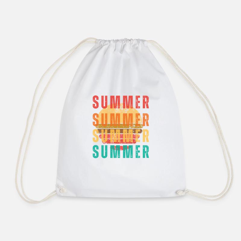 Summer Vibe - Turnbeutel - Weiß