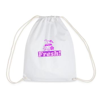 Fresh! 2.0 - Drawstring Bag - white - Front