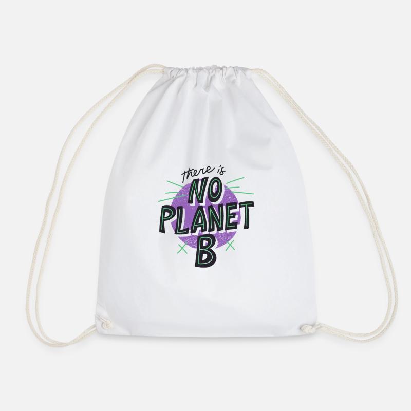 No Planet B 01 - Turnbeutel - Weiß