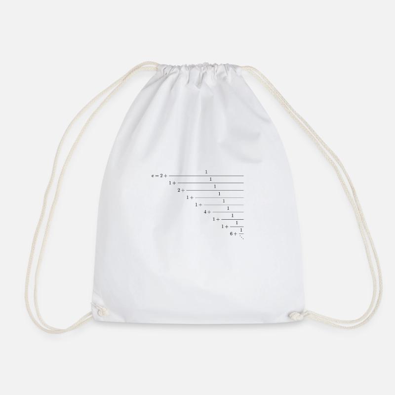 Euler chain break - Drawstring Bag - white
