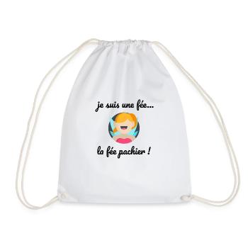 je suis une fée... la fée pachier ! humour - Sac de sport léger - blanc - Devant