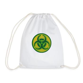 Conception d’avertissement pour les symboles de danger biologique - Sac de sport léger - blanc - Devant