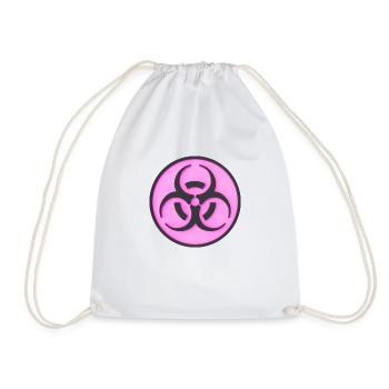 Conception d’avertissement pour les symboles de danger biologique - Sac de sport léger - blanc - Devant