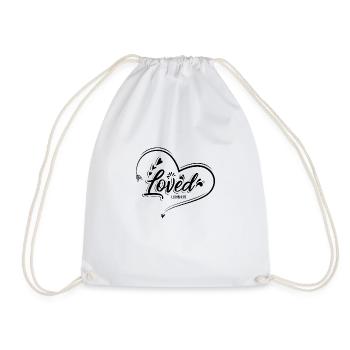 Verset biblique aimé Jésus - Sac de sport léger - blanc - Devant