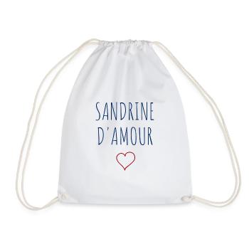 SANDRINE D'AMOUR - COEUR - Sac de sport léger - blanc - Devant