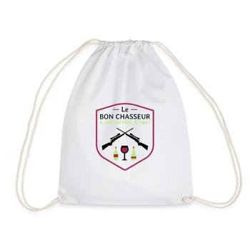 Le bon chasseur - Les Inconnus - Réplique Culte ! - Sac de sport léger - blanc - Devant