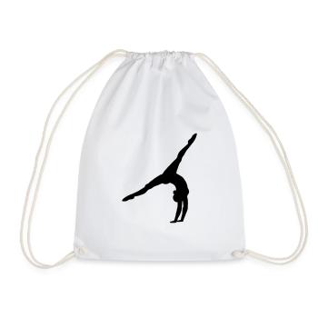 Wheelstroke Handstand Ballerine Design Gift - Sac de sport léger - blanc - Devant