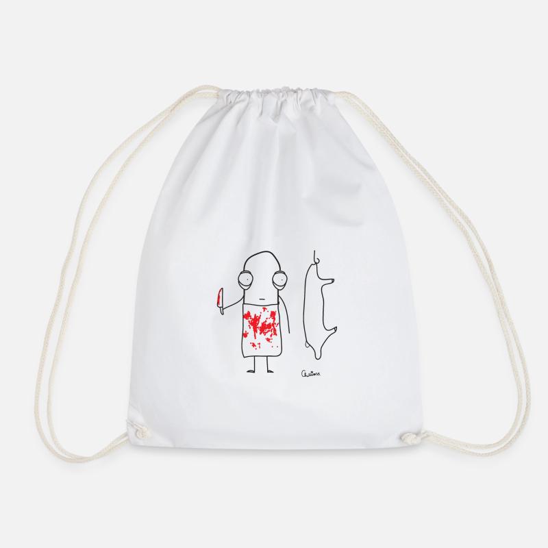 Chillions butcher Butcher - Drawstring Bag - white