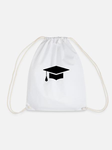 Doktorhut Studenten - Turnbeutel - Weiß