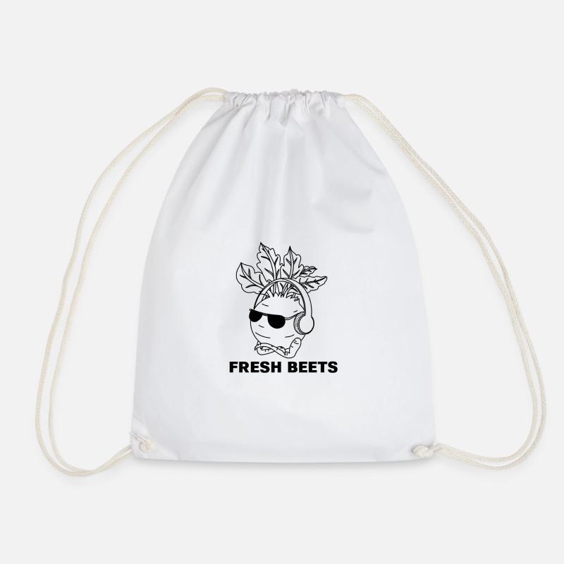 fresh beets lustiges Shirt - Turnbeutel - Weiß