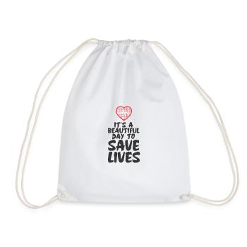 Sauver des vies paramédic docteur docteur docteur cadeau - Sac de sport léger - blanc - Devant