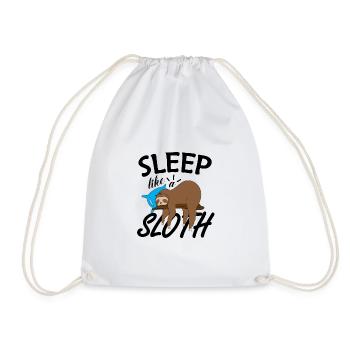 SLEEP LIKE A FAULT I SUNDAY MODE ACTIVE - Drawstring Bag - white - Front