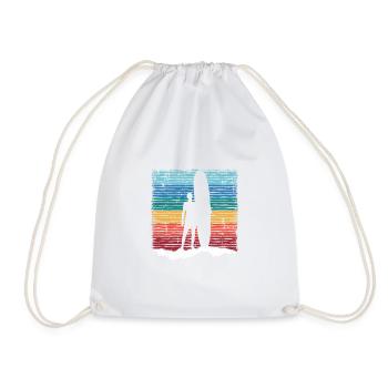 Surfer - Drawstring Bag - white - Front