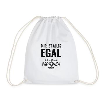 I don't care about anything I just want to get bread - Drawstring Bag - white - Front