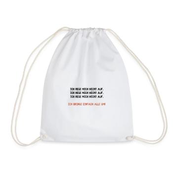 Büro Lustige Witzige Sprüche Humor Arbeit Job Chef - Turnbeutel - Weiß - Vorne