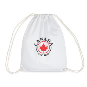 Canada Feuille d’érable Canada 1867 Idée cadeau - Sac de sport léger - blanc - Devant