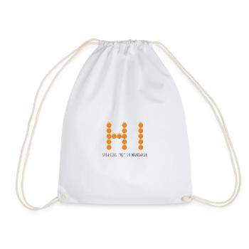 Speaking Hi In Mandarin - Drawstring Bag - white - Front