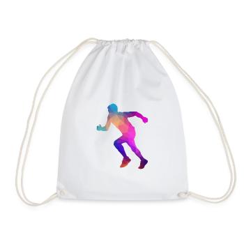 Cadeau de coureur de marathon marathon - Sac de sport léger - blanc - Devant