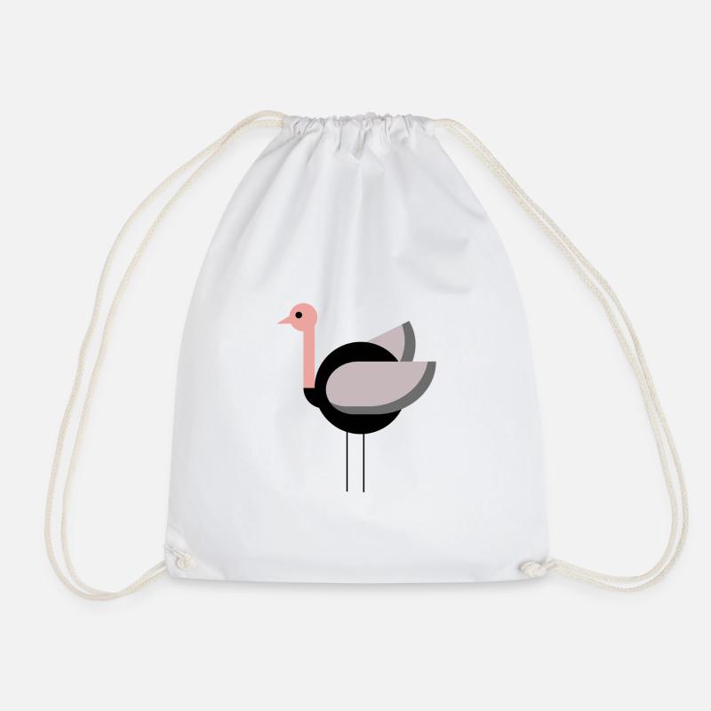 autruche - Sac de sport léger - blanc