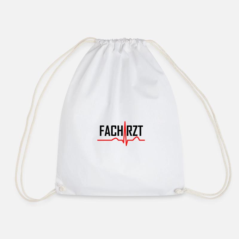 Cooles Facharzt Sinusrhythmus Design - Turnbeutel - Weiß