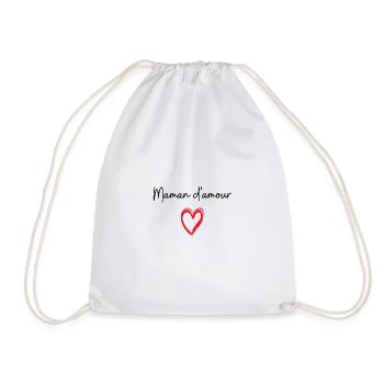 Maman d amour - Sac de sport léger - blanc - Devant