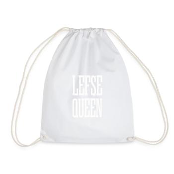 Lefse Queen | Lefse Rolling Team Produkt - Turnbeutel - Weiß - Vorne