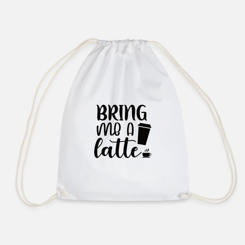 Apporte-moi un latte Apporte-moi un café - Sac de sport léger - blanc