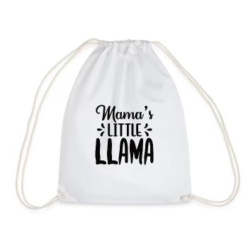 Mamans petit lama fête des mères bébé bébé maman - Sac de sport léger - blanc - Devant