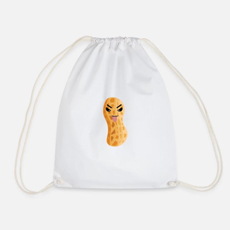 Cacahuètes cacahuètes Noix Noix - Sac de sport léger - blanc