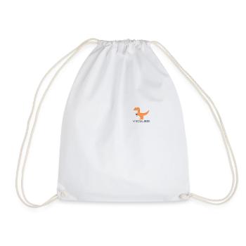 Vinodino - Wine Vinosaurs for wine lovers - Drawstring Bag - white - Front