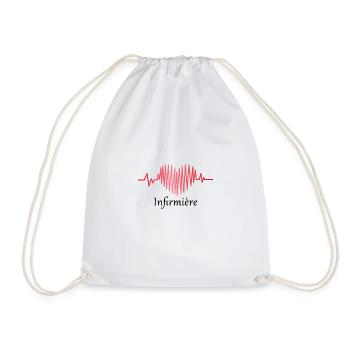 Infirmière - Sac de sport léger - blanc - Devant
