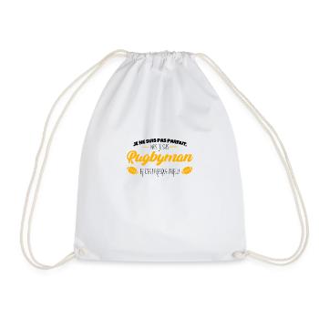 Je Ne Suis Pas Parfait, Mais Je Suis Rugbyman Et C - Sac de sport léger - blanc - Devant