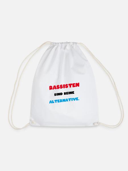 Anti Rassist Bundestagswahl 2021 Politik Statement - Turnbeutel - Weiß