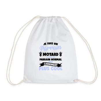 Je Suis Un Parrain Motard, Comme Un Parrain Normal - Sac de sport léger - blanc - Devant