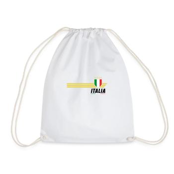 Italia Italy Flag Football Fan Jersey Tricolore - Drawstring Bag - white - Front